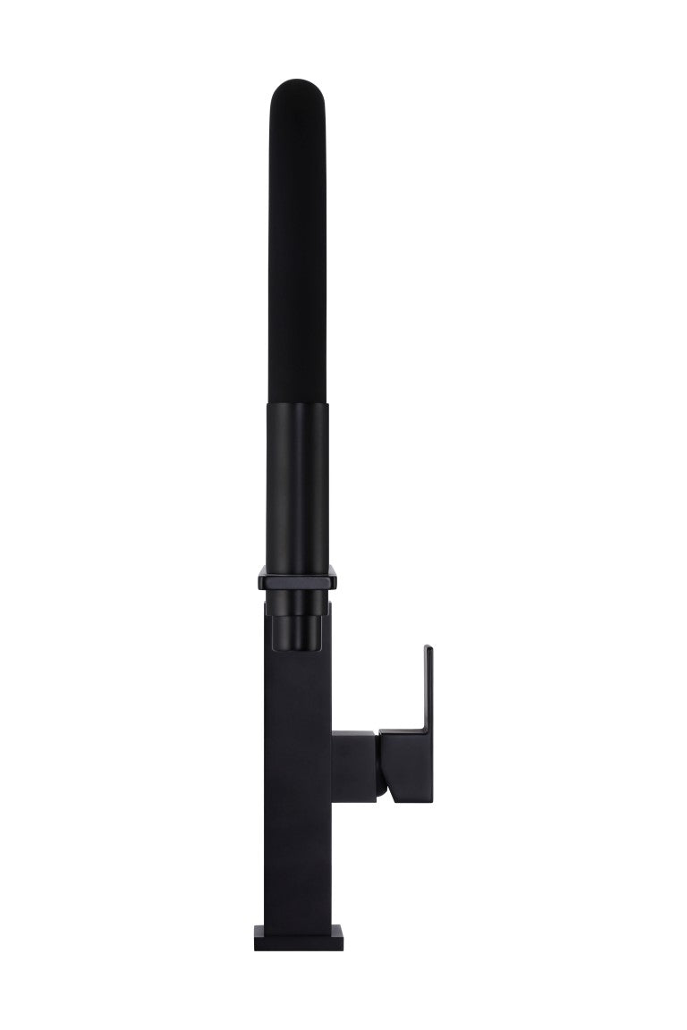 Meir Square Flexible Kitchen Mixer Tap Matte Black