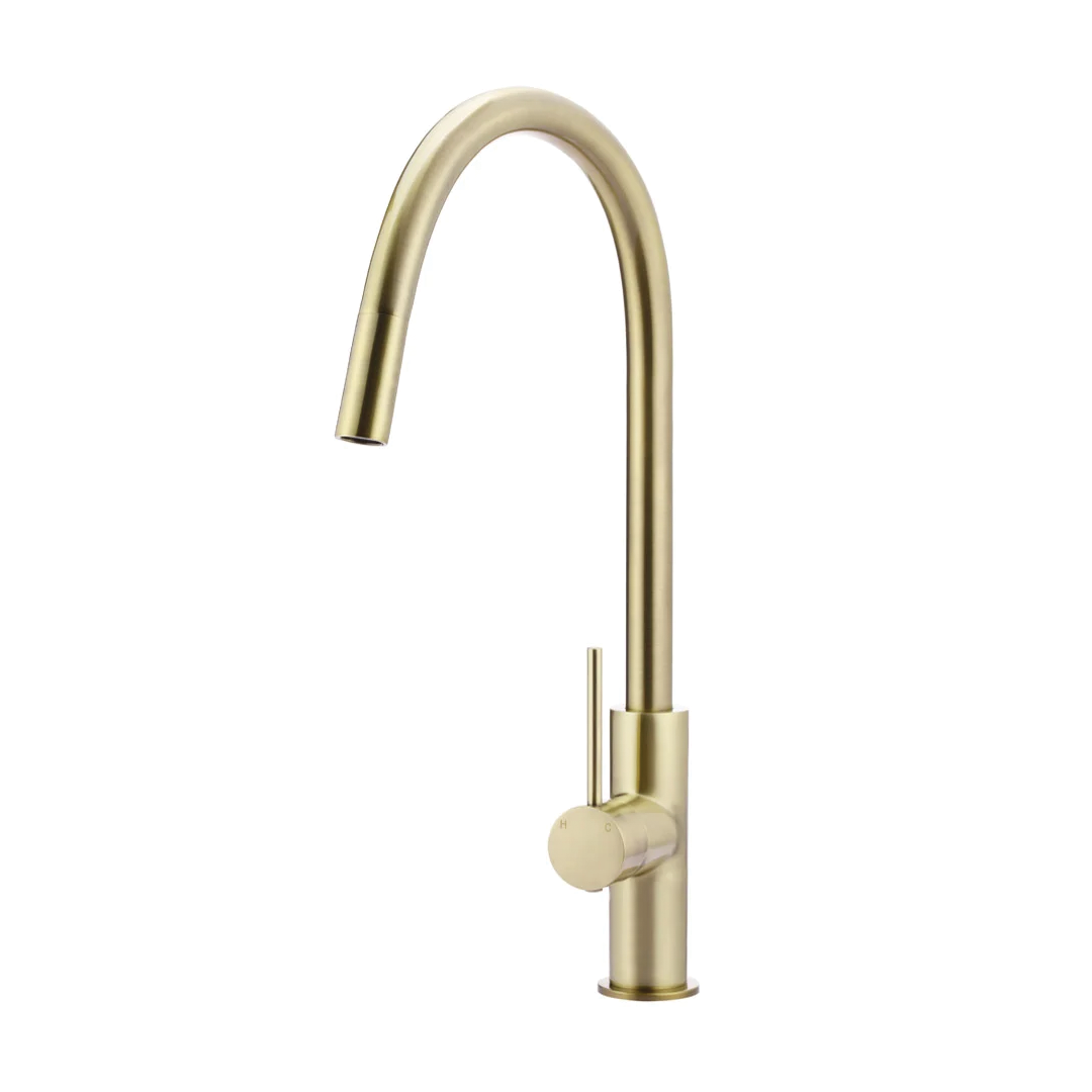 Elite Design Studio -  Meir Round Piccola Pencil Handle Pull Out Kitchen Mixer Tap Tiger Bronze