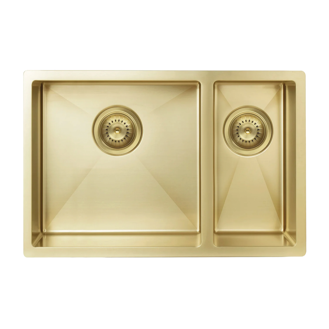 Elite Design Studio -  Meir Lavello One and Half Bowl Kitchen Sink 670x440mm Tiger Bronze