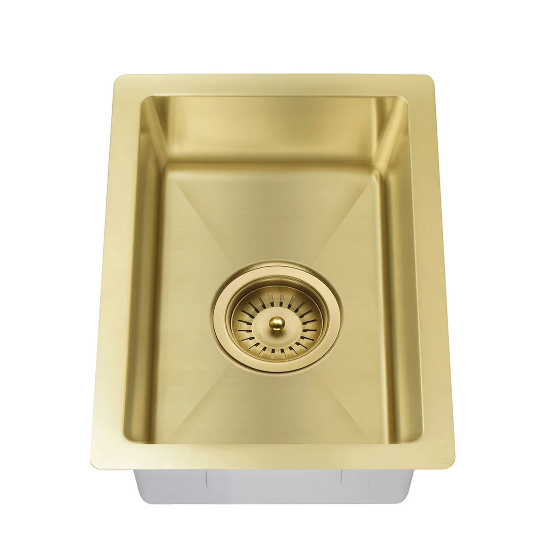 Elite Design Studio -  Meir Lavello Single Bowl Kitchen Sink 380x440mm Tiger Bronze