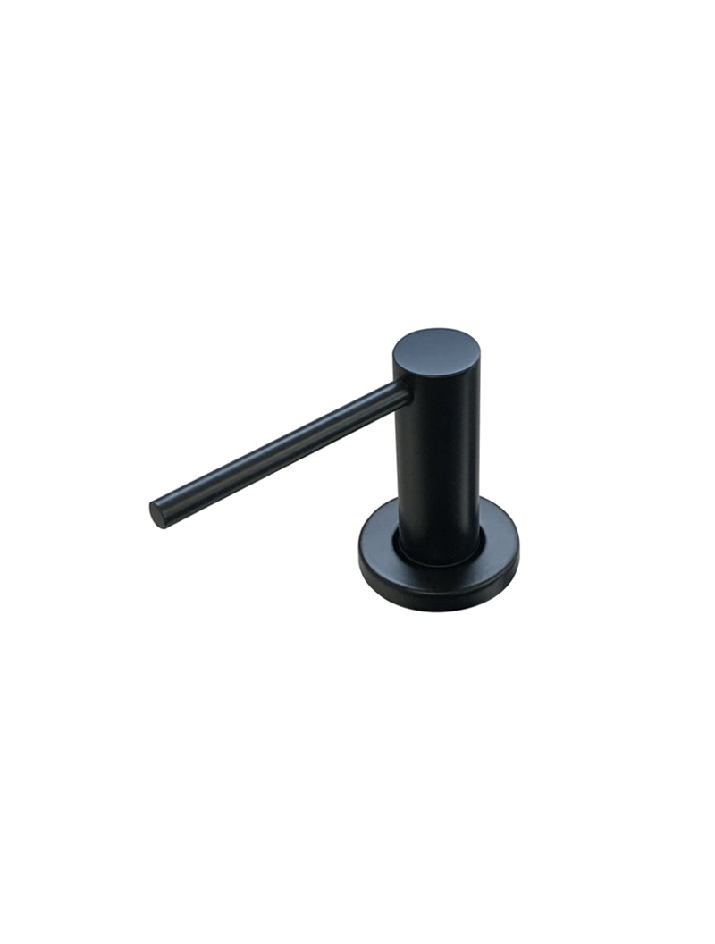 Meir Round Soap Dispenser Matte Black