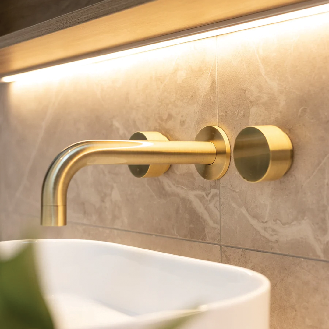 Meir - Circular Wall Taps (Tiger Bronze)