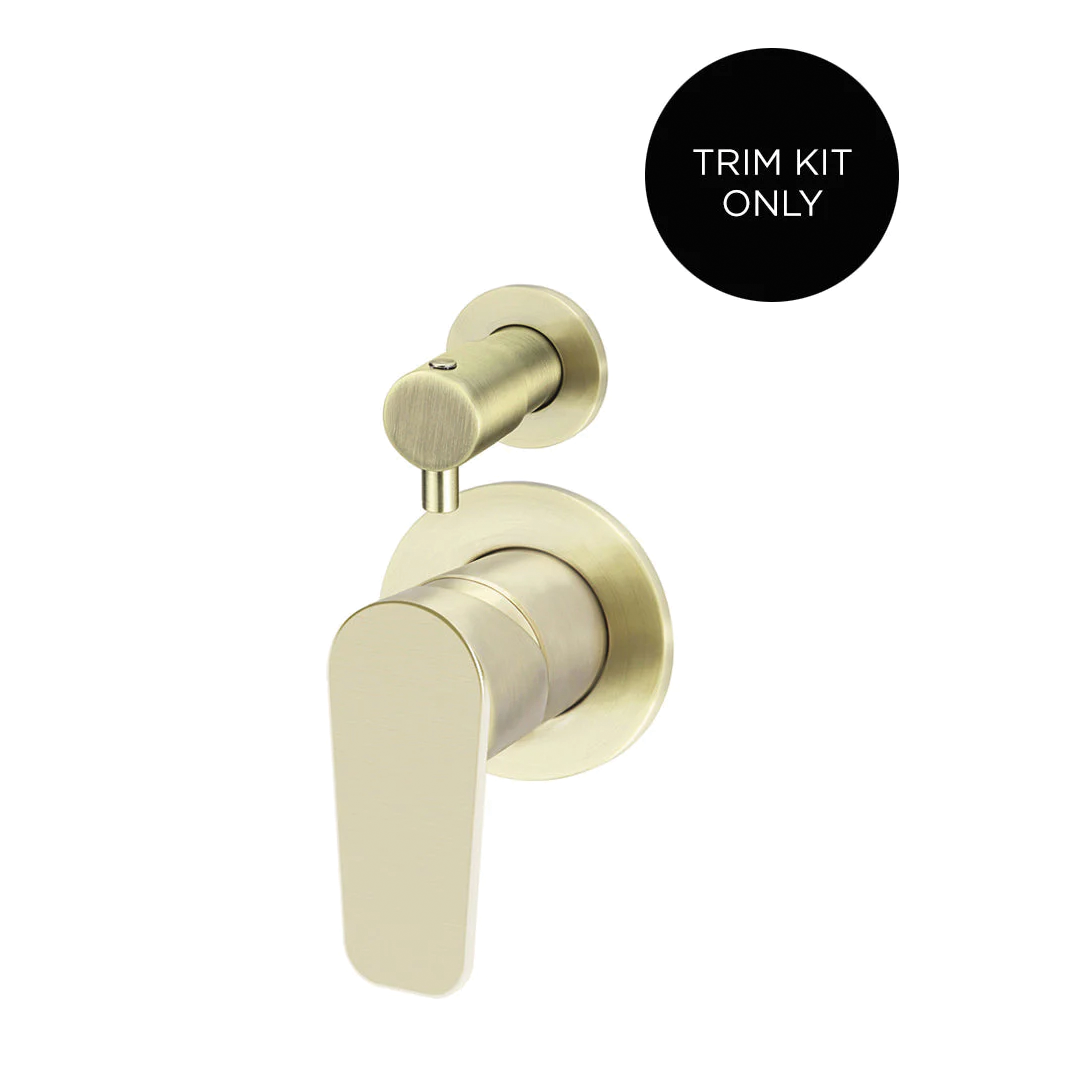 Meir - Round Diverter Mixer Paddle Handle Trim Kit (In-wall Body Not Included) Tiger Bronze
