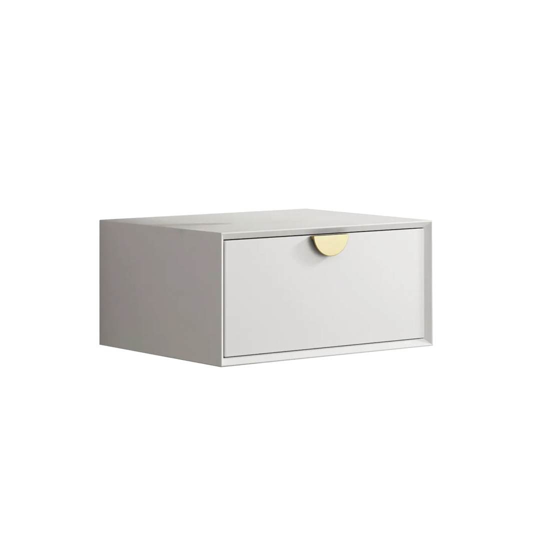 Otti - 600wx250hx460d Moonlight Satin White 600mm Wall Hung Vanity (Cabinet Only)