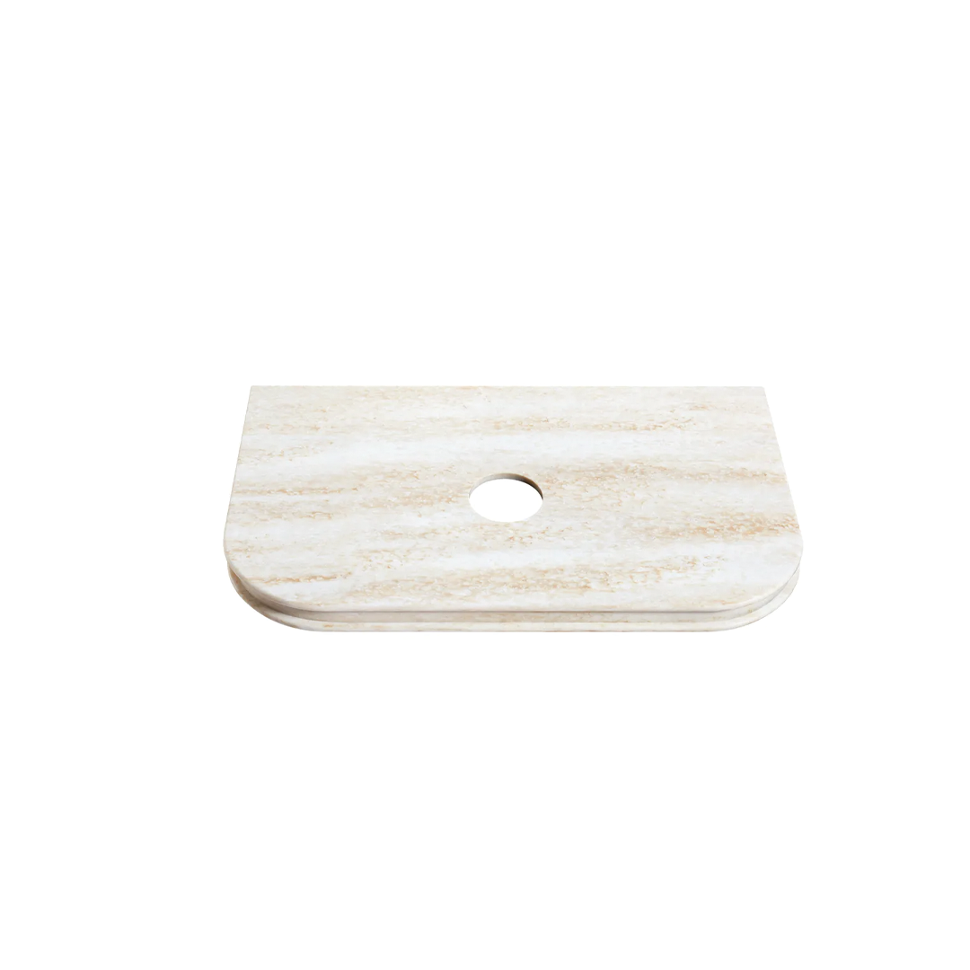 Elite Design Studio -  Otti - 750x500x50mm Havana English Edge Sand Dune Top