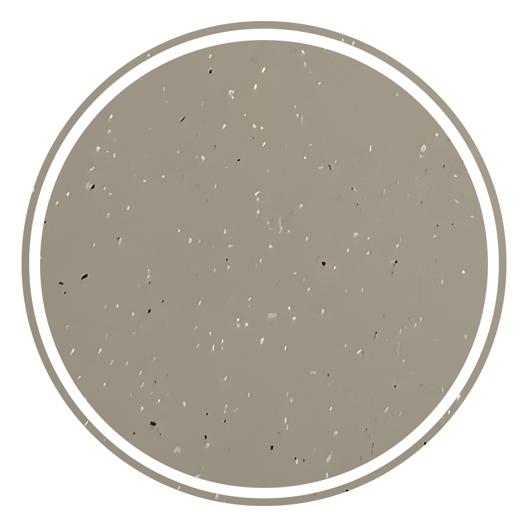 Elite Design Studio -  398x398x120mm Pietra Bianca - Briza Round Above Counter Basin Concaved Edge Misty Smoke (Speckle)