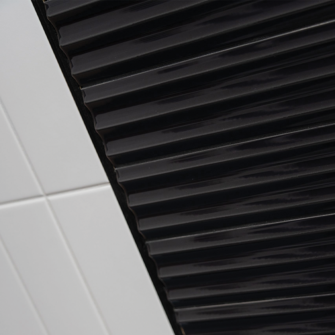 75x300mm Quintessenza Ceramiche - Bassa Marea Nero Lucido