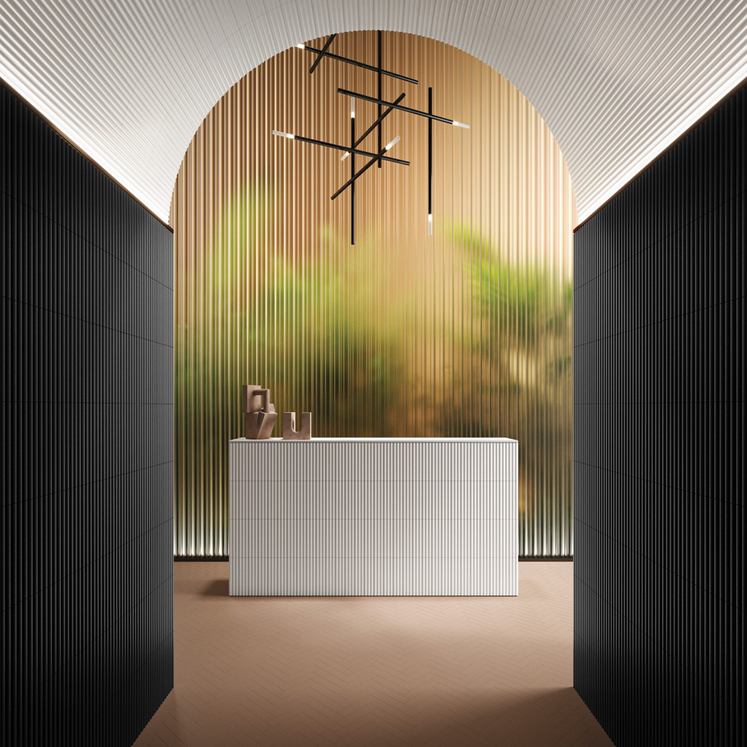 75x300mm Quintessenza Ceramiche - Bassa Marea Nero Lucido