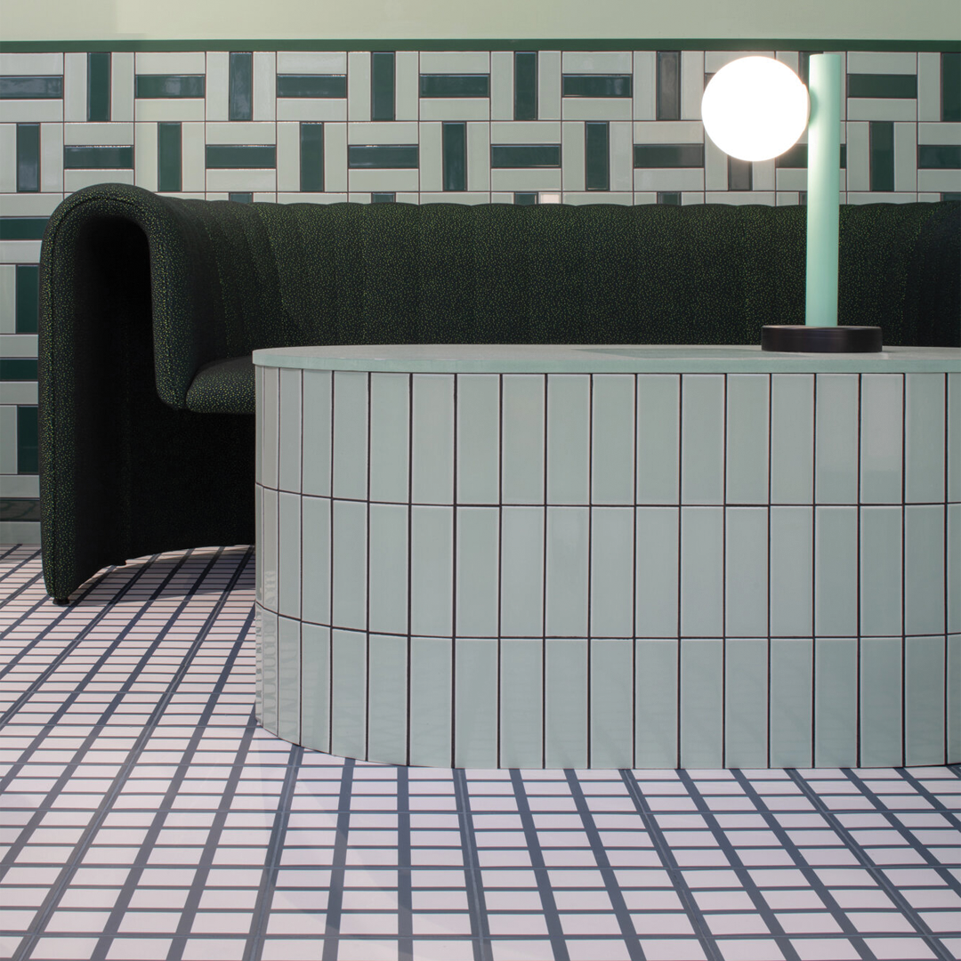 186x186mm Quintessenza Ceramiche - Oltre Base Blu