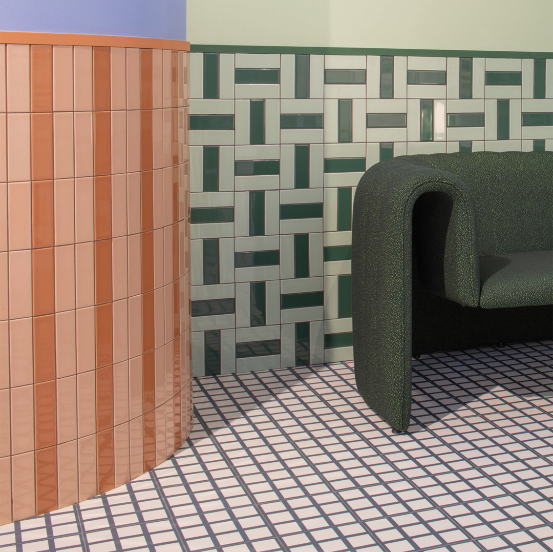 186x186mm Quintessenza Ceramiche - Oltre Base Blu