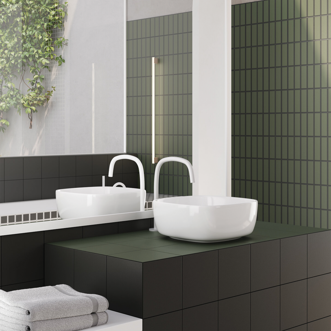 186x186mm Quintessenza Ceramiche - Oltre Base Nero
