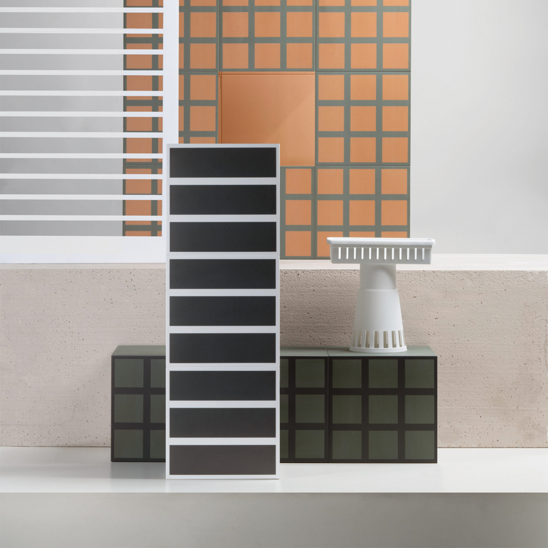 186x186mm Quintessenza Ceramiche - Oltre Base Nero