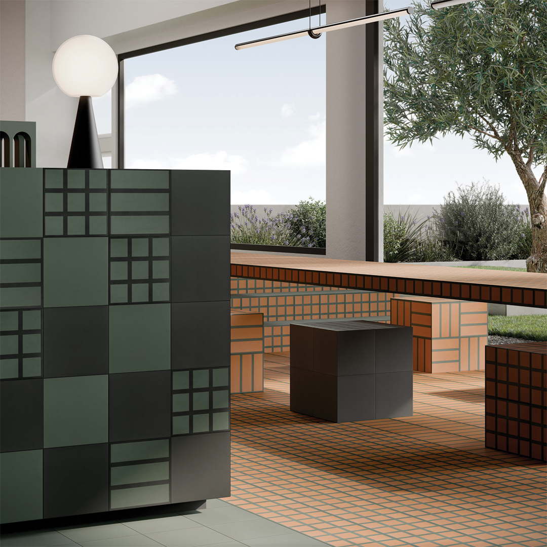 186x186mm Quintessenza Ceramiche - Oltre3 Verde