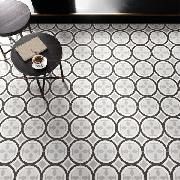 200x200mm Sant'agostino - Patchwork Black & White 1