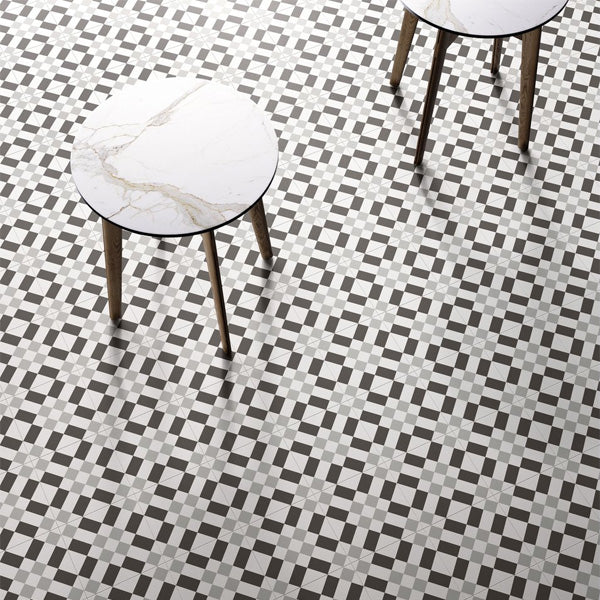 200x200mm Sant'agostino - Patchwork Black & White 2
