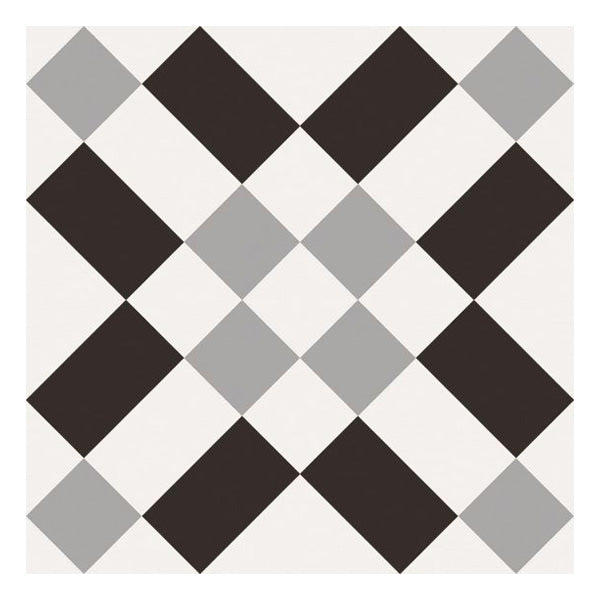 200x200mm Sant'agostino - Patchwork Black & White 2