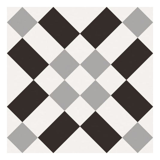 200x200mm Sant'agostino - Patchwork Black & White 2