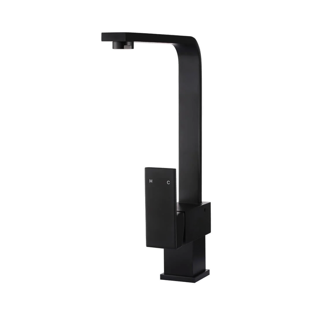 Elite Design Studio -  Meir Square Kitchen Mixer Tap Matte Black