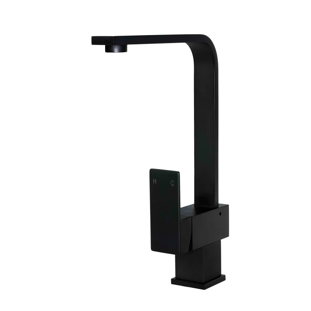 Elite Design Studio -  Meir Square Kitchen Mixer Tap Matte Black