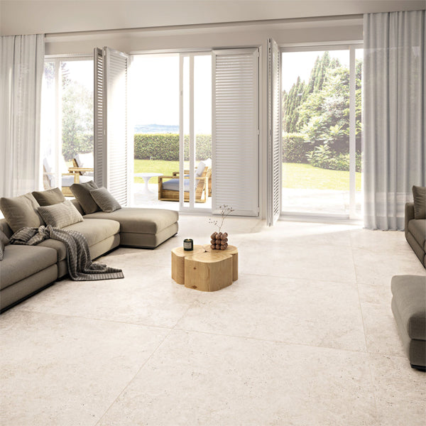600x600mm Supergres - Astrum White Cross Cut