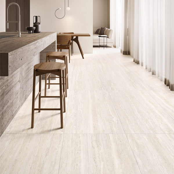 600x600mm Supergres - Astrum White Vein Cut