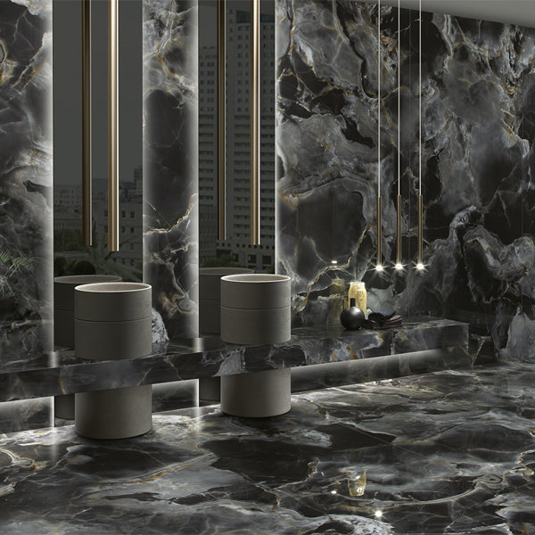 600x1200mm Tagina - Onice Reale Black Diamond