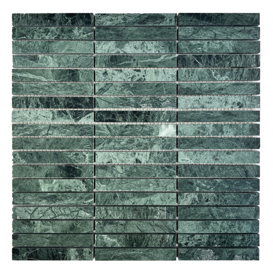 305x305mm EDS - Taj Green KitKat Marble Mosaic