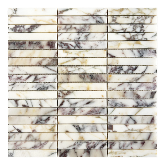 305x305mm EDS - Viola Oro KitKat Marble Mosaic