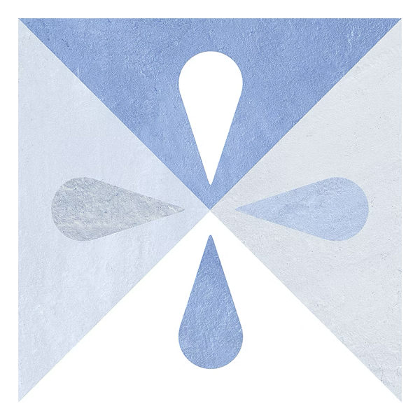 205x205mm Xclusive Ceramica - Islands Santorini