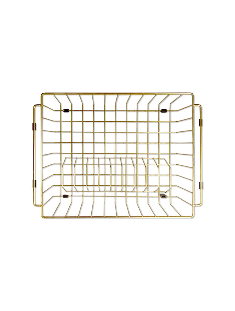 Meir Lavello Dish Rack PVD Brushed Bronze Gold
