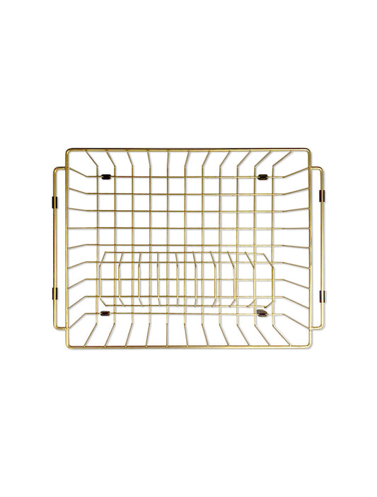 Meir Lavello Dish Rack PVD Brushed Bronze Gold