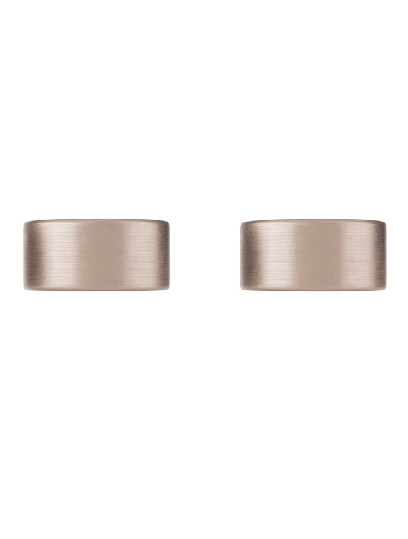 Meir Circular Wall Taps Champagne