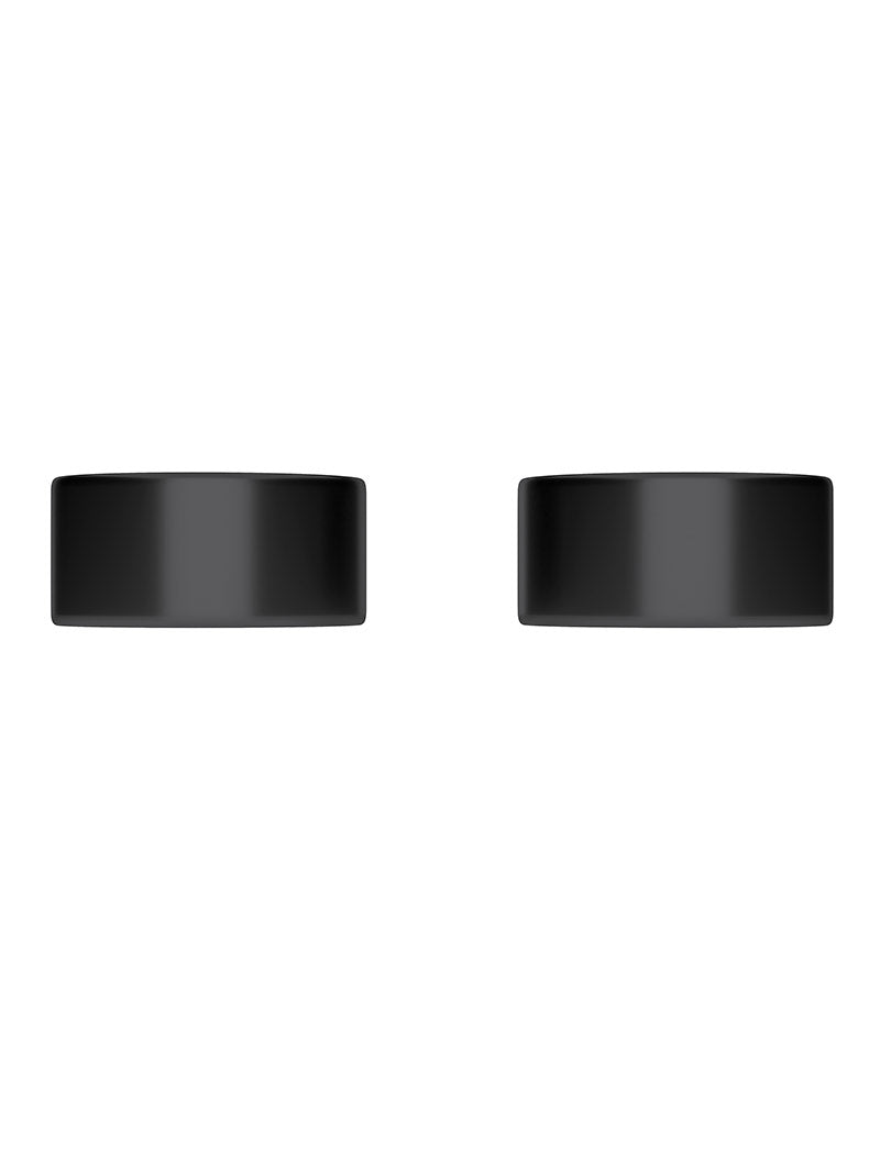 Meir Circular Wall Taps Matte Black