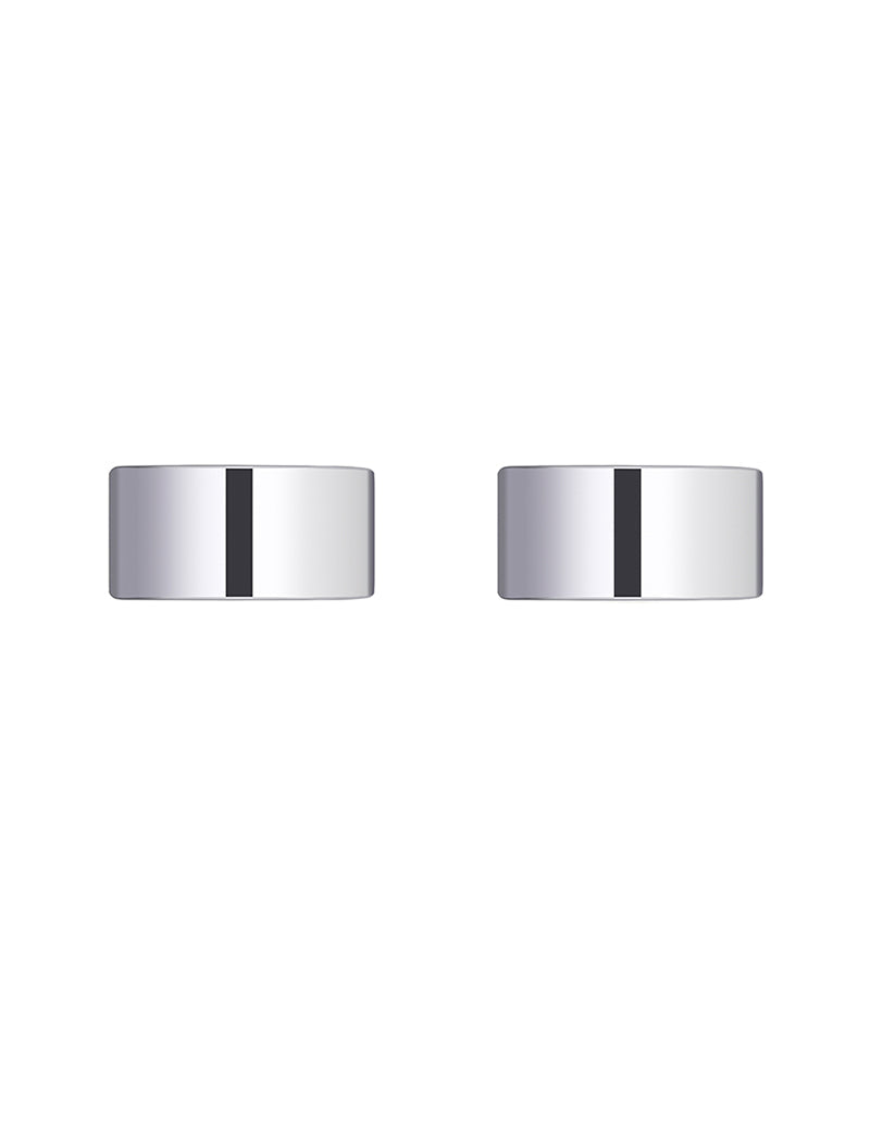 Meir Circular Wall Taps Polished Chrome