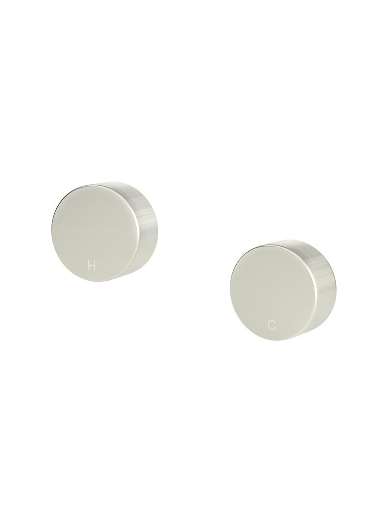 Meir Circular Wall Taps PVD Brushed Nickel