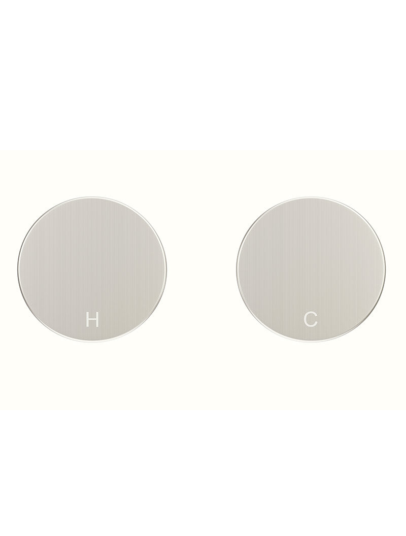 Meir Circular Wall Taps PVD Brushed Nickel