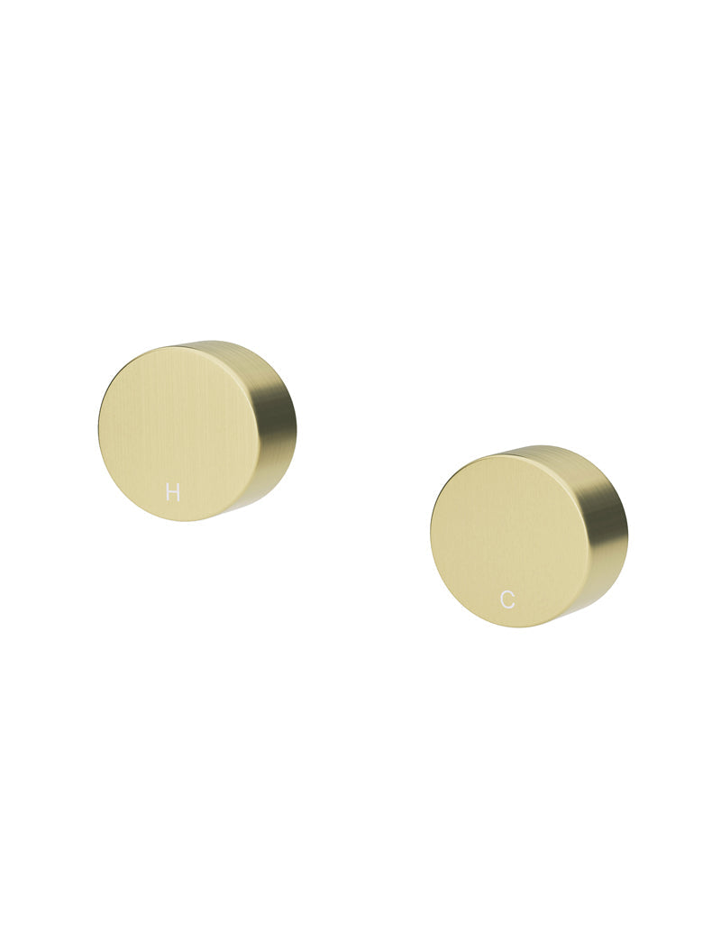 Meir Circular Wall Taps PVD Tiger Bronze