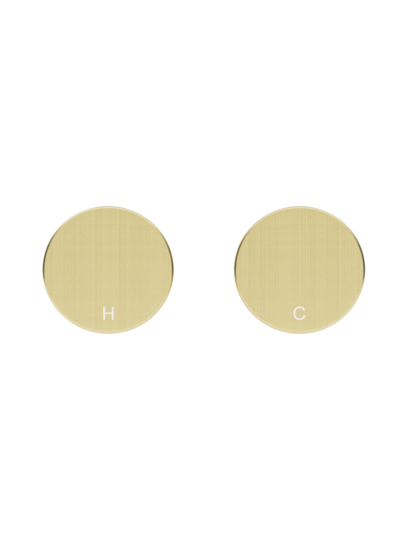 Meir Circular Wall Taps PVD Tiger Bronze