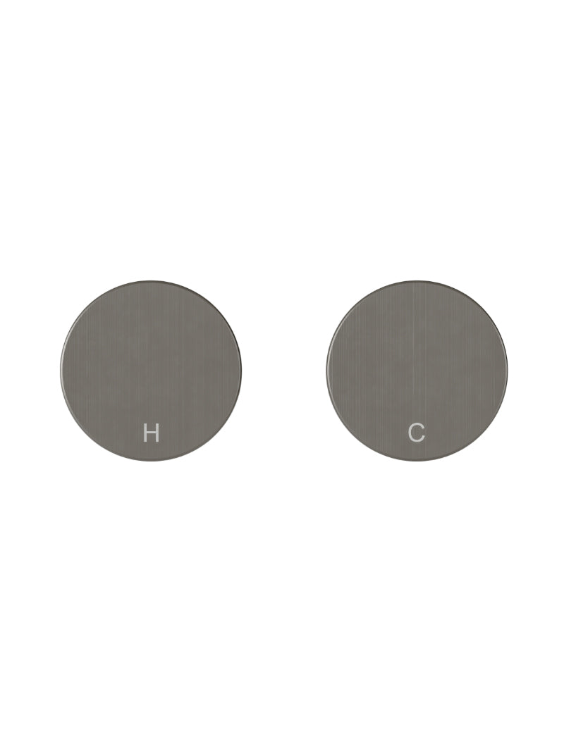 Meir Circular Wall Taps Shadow Gunmetal