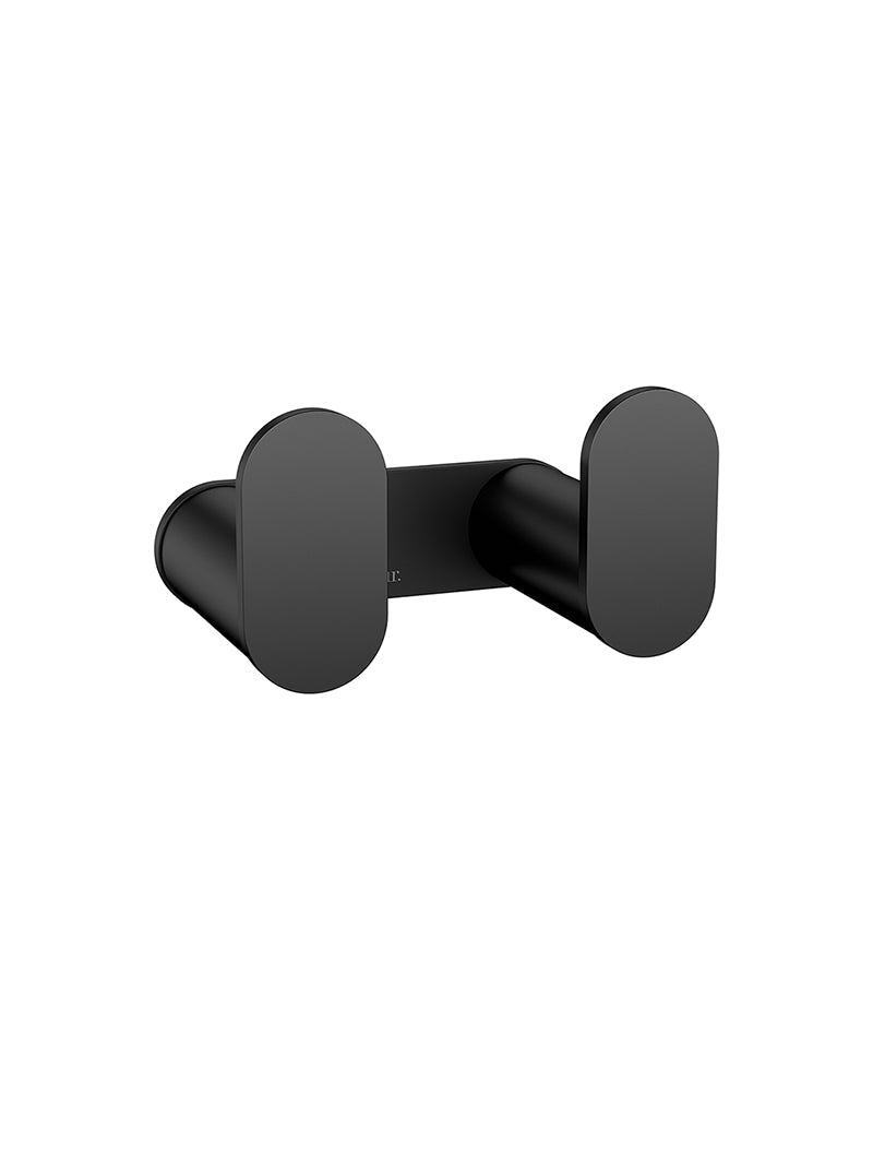 Meir Curvaé Double Robe Hook Matte Black