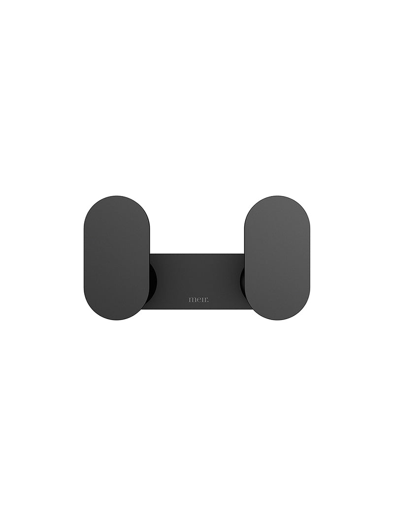 Meir Curvaé Double Robe Hook Matte Black