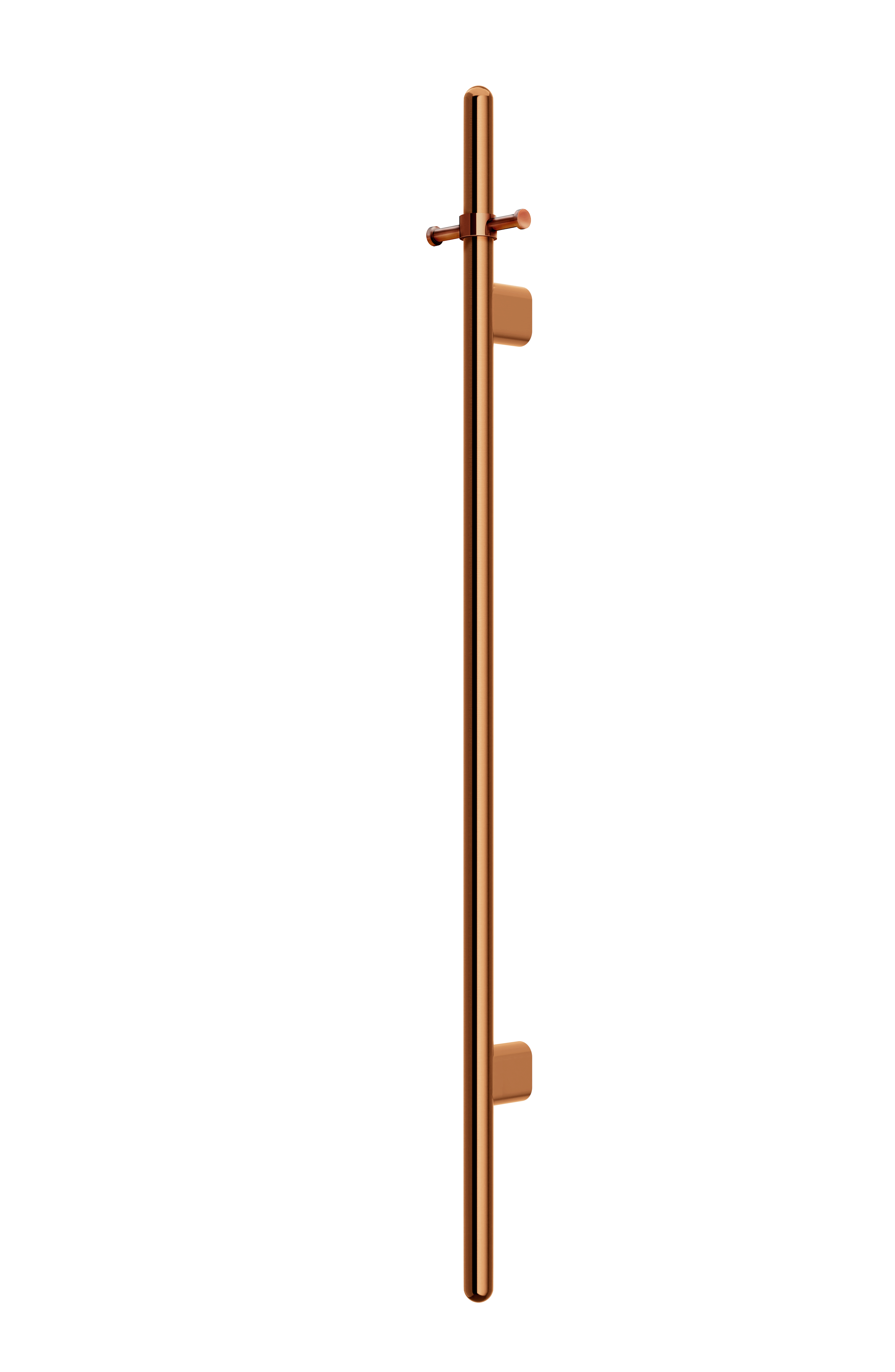 Meir Heated Vertical Towel Rail Lustre Bronze