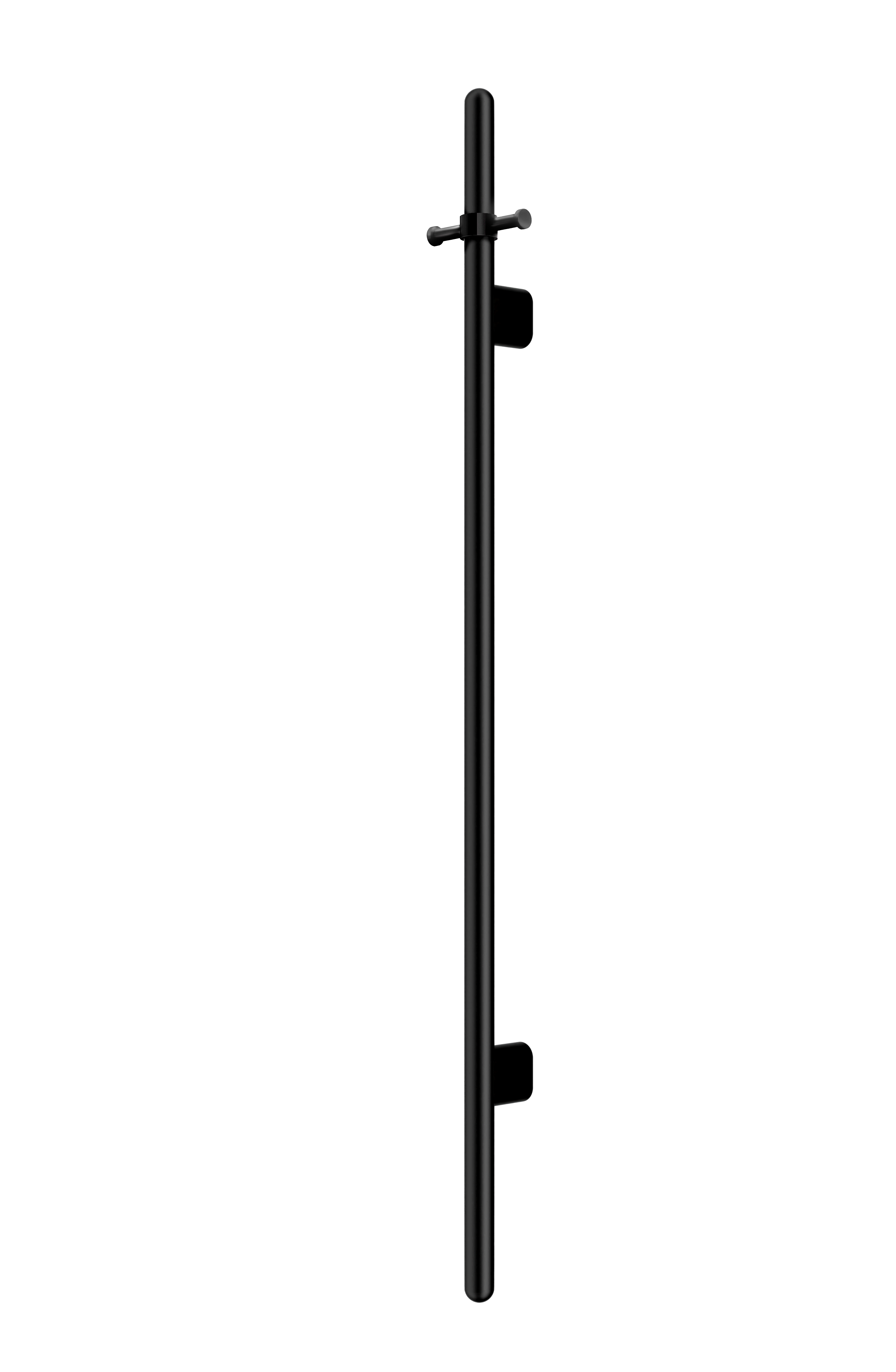 Meir Heated Vertical Towel Rail Matte Black