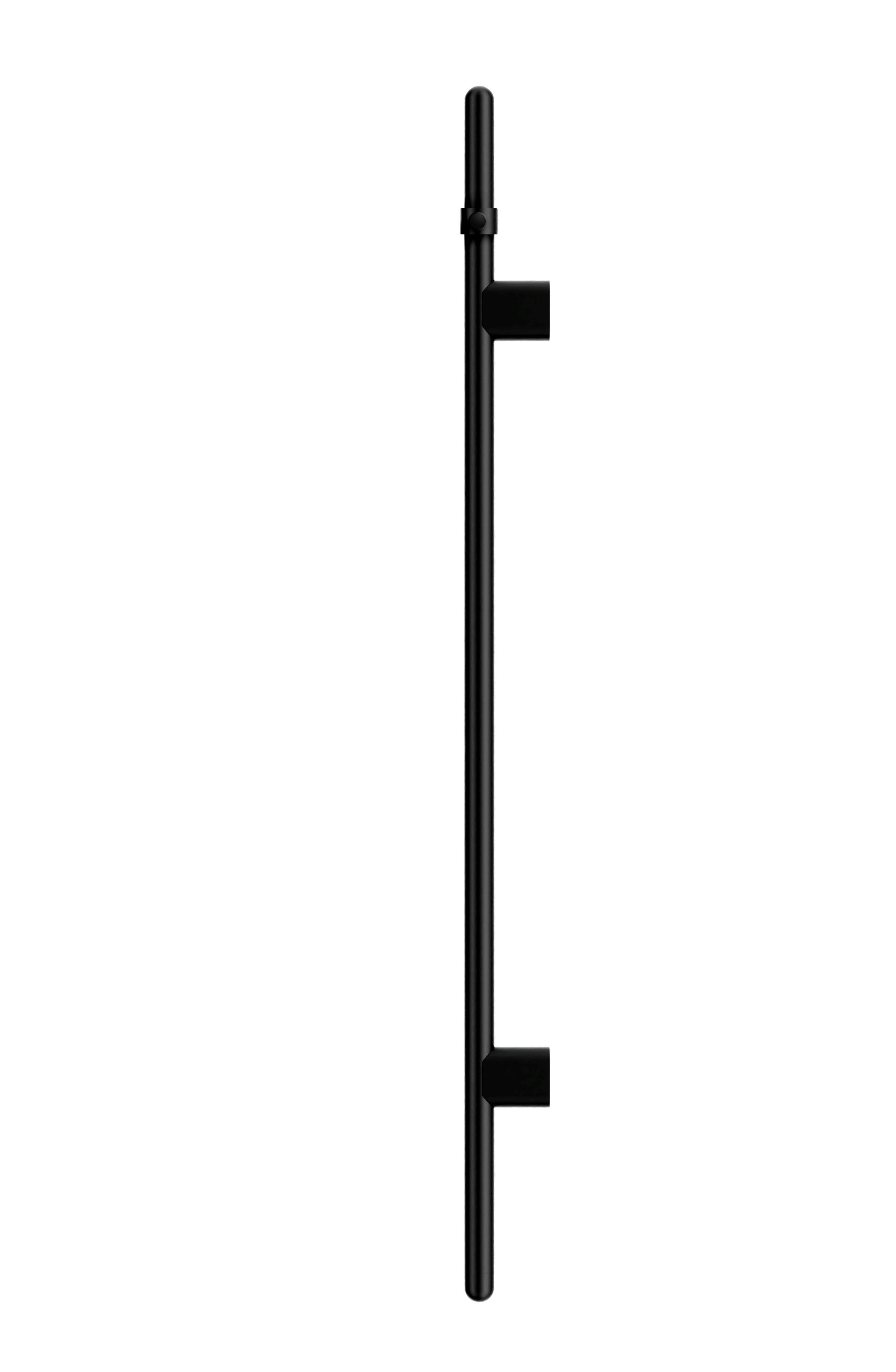 Meir Heated Vertical Towel Rail Matte Black