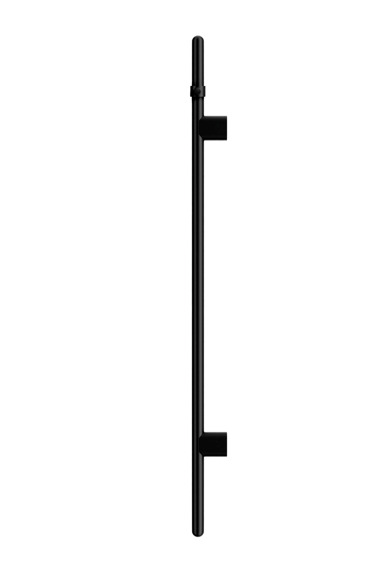 Meir Heated Vertical Towel Rail Matte Black