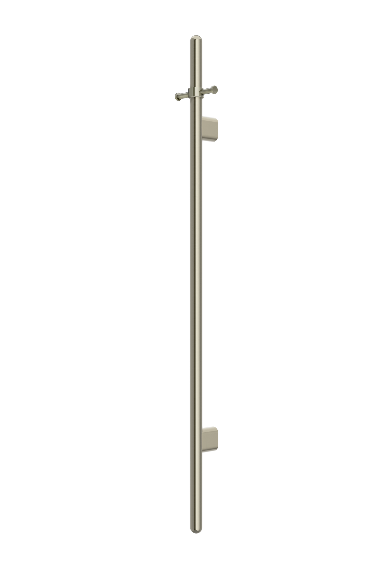 Meir Heated Vertical Towel Rail PVD Brushed Nickel