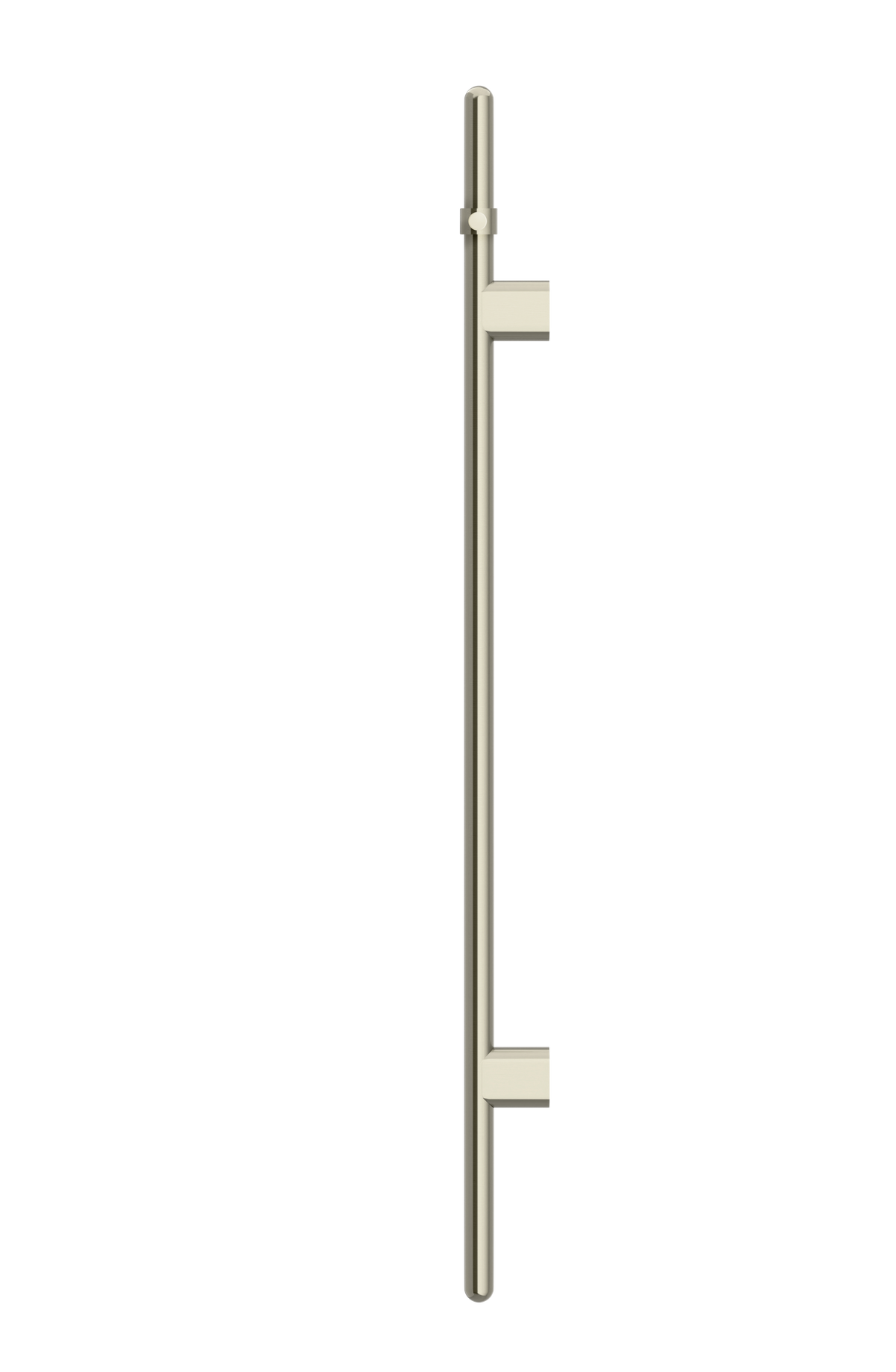 Meir Heated Vertical Towel Rail PVD Brushed Nickel