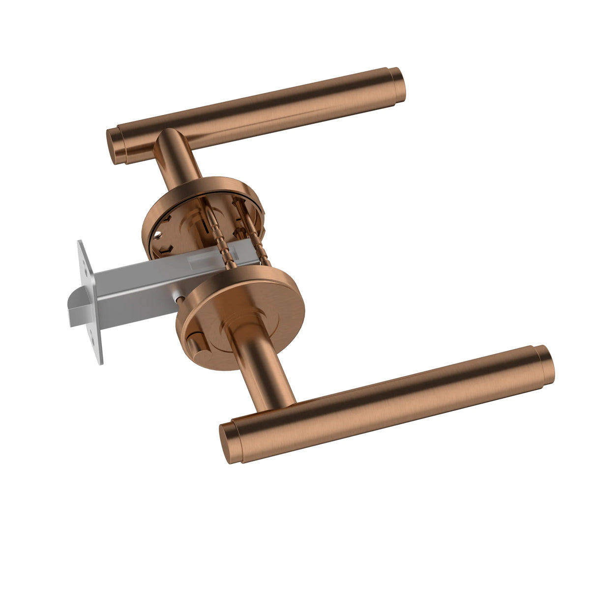 Meir Öppen Brushed Lever Door Handle Privacy