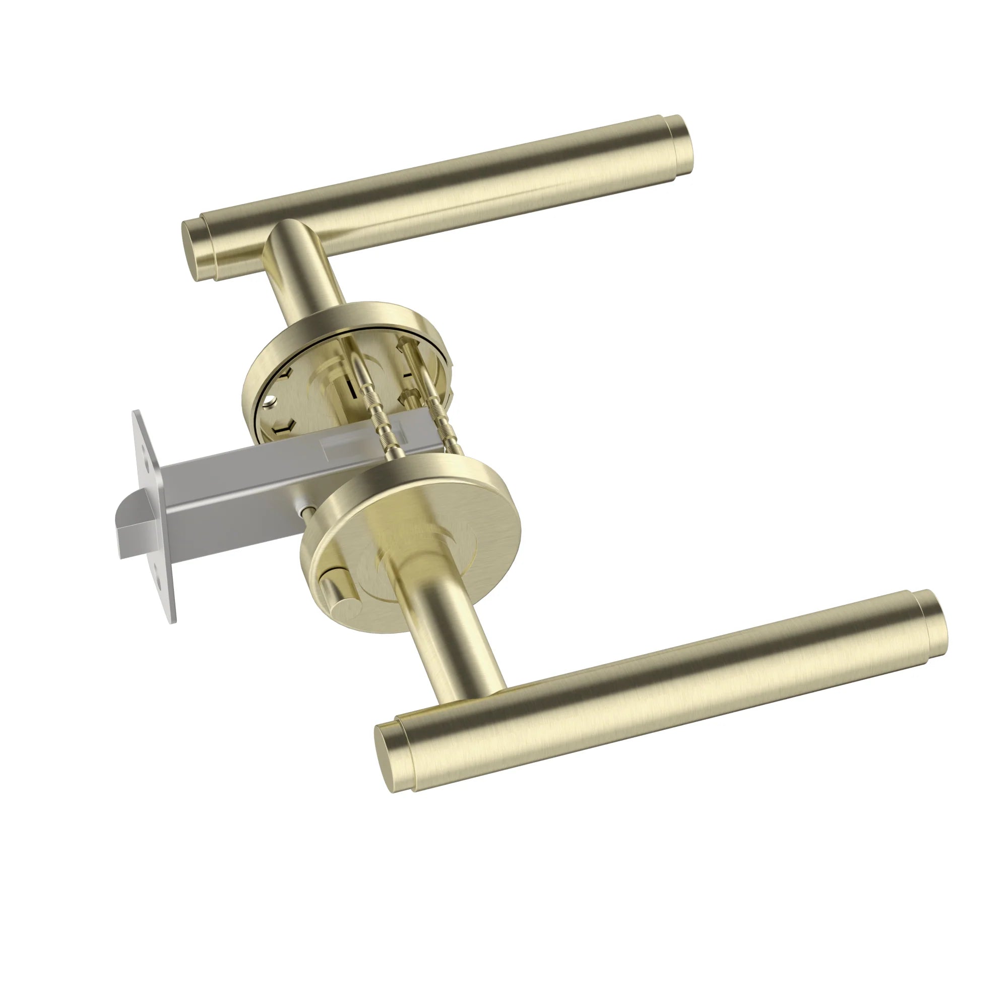Meir Öppen Brushed Lever Door Handle Privacy