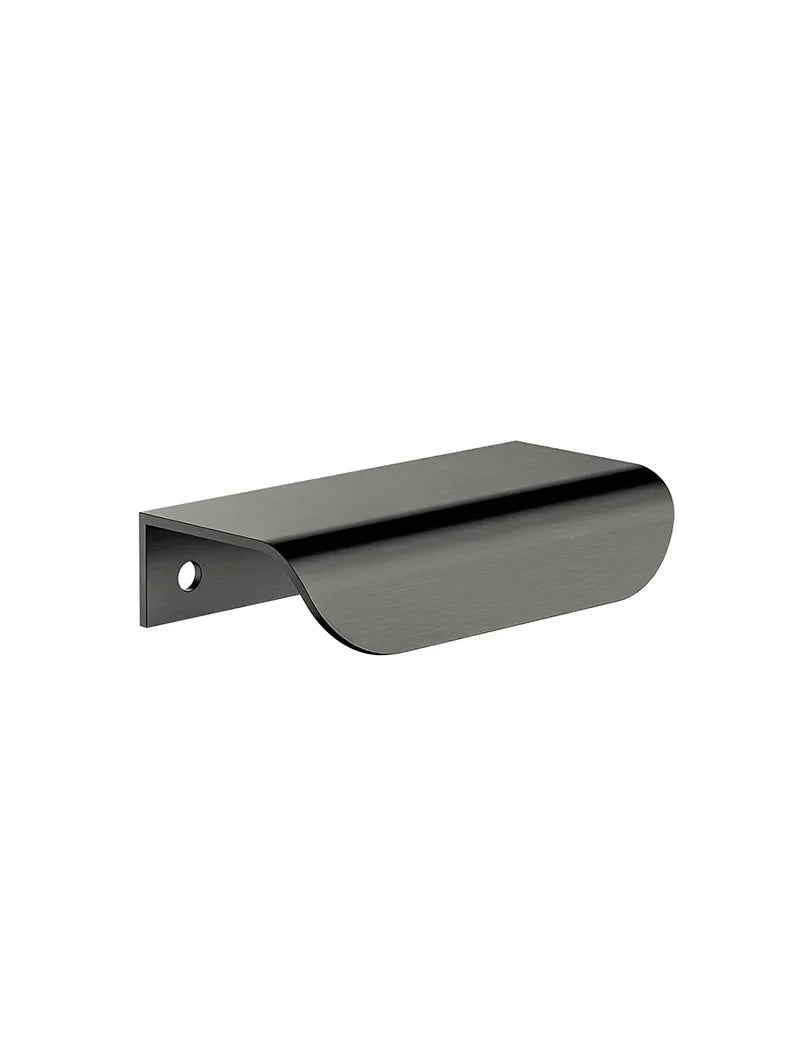 Meir Öppen Edge-Pull 75mm Cabinet Handle Shadow Gunmetal